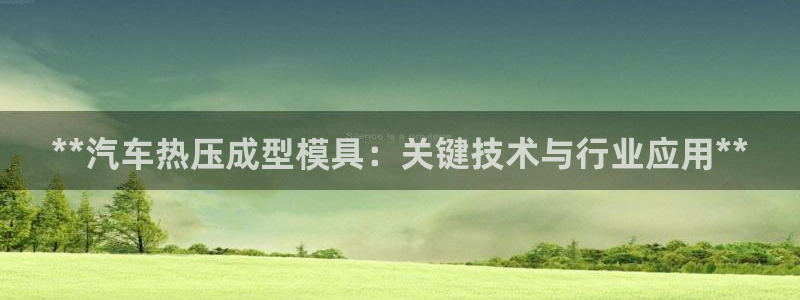 易倍申片说明书：**汽车热压成型模具：关键技术与行业应用