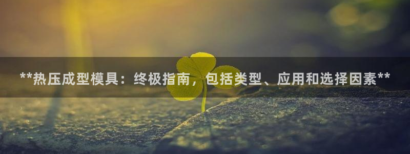 emc全站下载：**热压成型模具：终极指南，包括类型、应