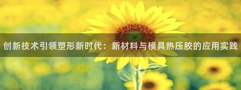 易倍app官网下载：创新技术引领塑形新时代：新材料与模具